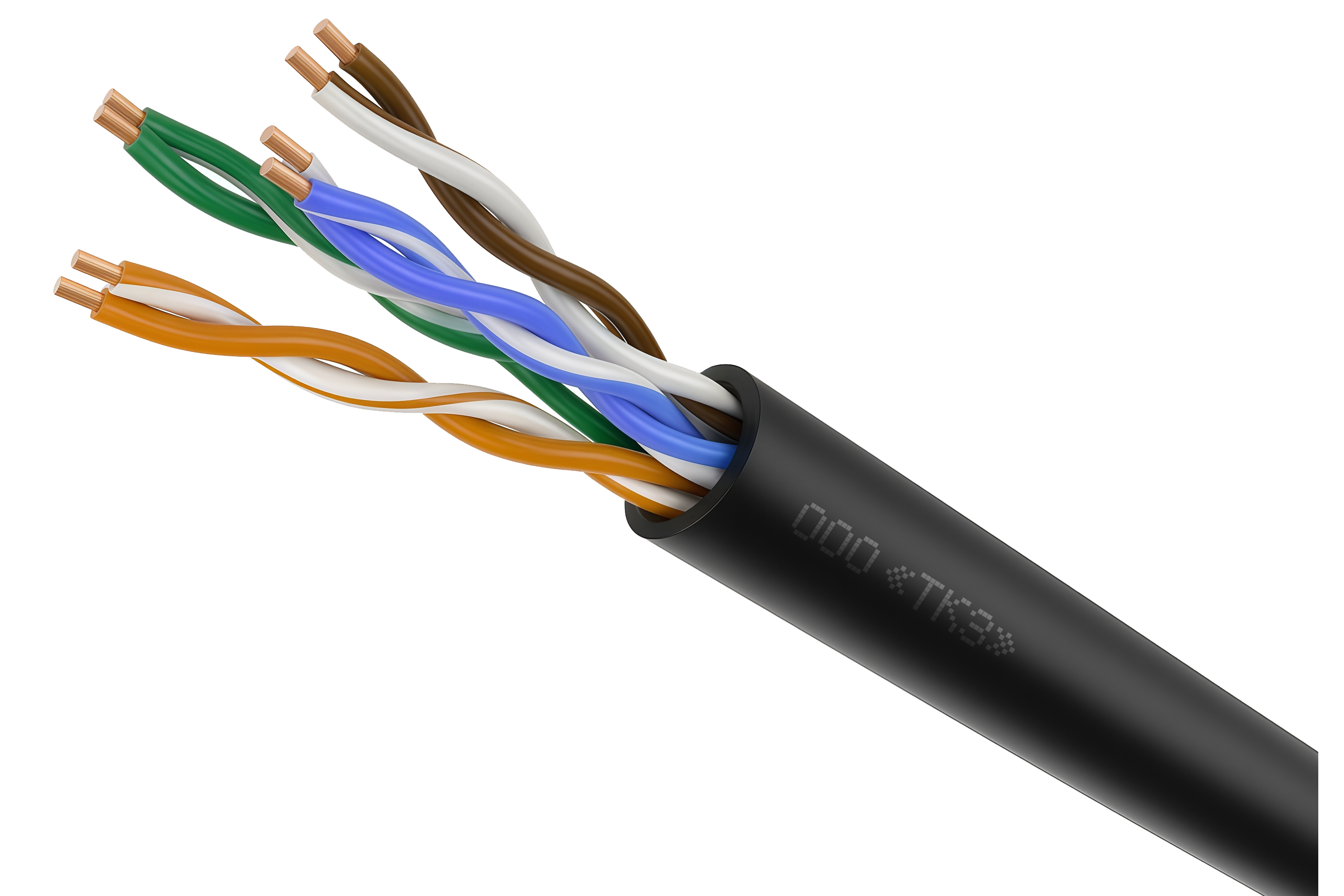 LAN кабель высокочастотный парной скрутки F/UTP Cat 5e PVC нг(А)-LS